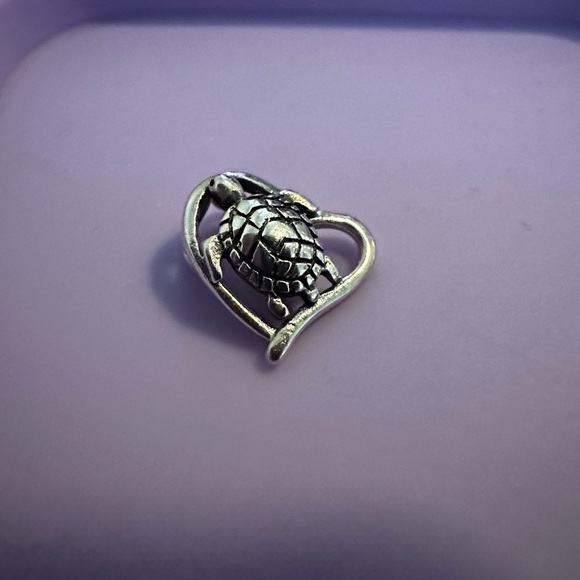 Sterling Silver Turtle Pendant - Picture 1 of 4